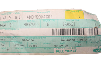 Mack 4103-5000445315, 5000445315 Renault Bracket NOS