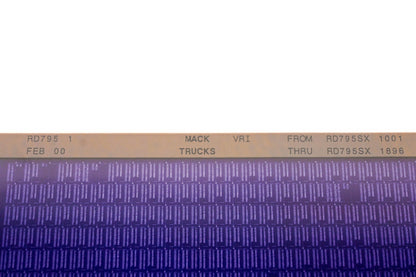 Mack RD795 1 RD795SX1001 - RD795SX1896 VRI Microfiche NOS