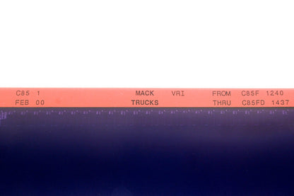 Mack C85 1 C85F1240 - C85FD1437 VRI Microfiche NOS