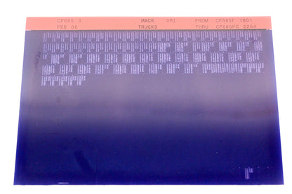 Mack CF685 3 CF685F1801 - CF685FC2254 VRI Microfiche NOS