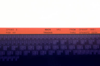 Mack CF685 3 CF685F1801 - CF685FC2254 VRI Microfiche NOS
