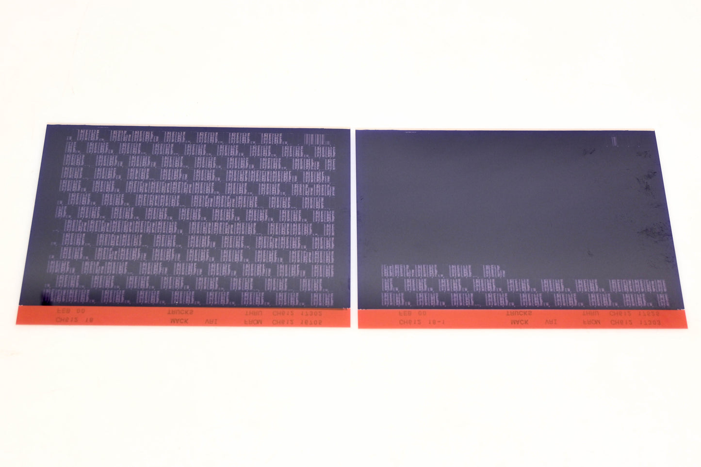 Mack CH612 18, CH612 18-1 CH61216705 - CH61217525 VRI Microfiche Lot of 2 NOS