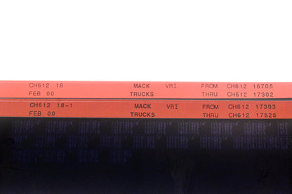 Mack CH612 18, CH612 18-1 CH61216705 - CH61217525 VRI Microfiche Lot of 2 NOS