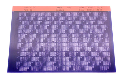 Mack CH612 19 CH61217526 - CH61218286 VRI Microfiche NOS