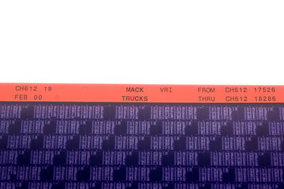 Mack CH612 19 CH61217526 - CH61218286 VRI Microfiche NOS