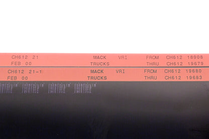 Mack CH612 21, CH612 21-1 CH61218908 - CH61219683 VRI Microfiche Lot of 2 NOS