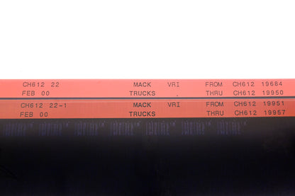 Mack CH612 22, CH612 22-1 CH61219684 - CH61219957 VRI Microfiche Lot of 2 NOS