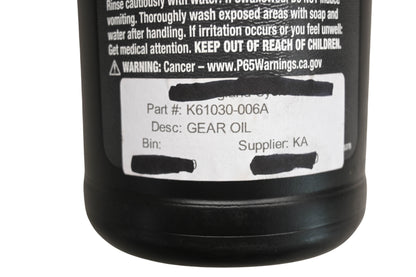 New OEM Kawasaki K61030-006A SAE 80W-90 Gear Oil 1qt/32oz NOS