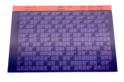 Mack CH612 23 CH61219958 - CH61221404 VRI Microfiche NOS