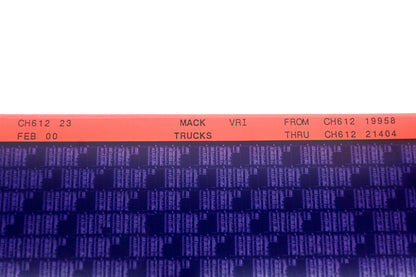 Mack CH612 23 CH61219958 - CH61221404 VRI Microfiche NOS