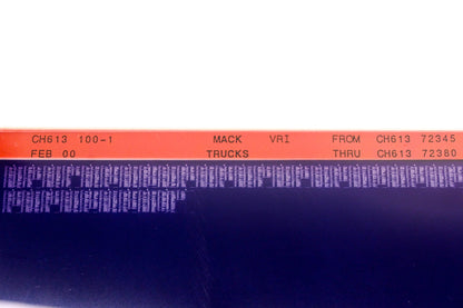 Mack CH613 100-1 CH61372345 - CH61372380 VRI Microfiche NOS