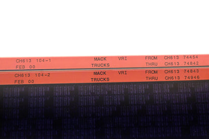 Mack CH613 104-1, CH613 104-2 CH61374454 - CH61374946 VRI Microfiche Lot of 2 NOS