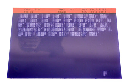 Mack CH613 122-1 CH6138780 - CH61388015 VRI Microfiche NOS