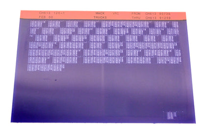 Mack CH613 126-1 CH61390736 - CH61391259 VRI Microfiche NOS