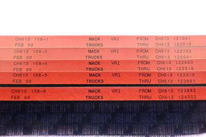 Mack CH613 158-1, CH613 158-3, CH613 158-6 CH613121041 - CH613122018, CH613122396 - CH613124302 VRI Microfiche Lot of 5 NOS