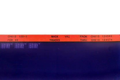 Mack CH613 159-1 CH613124565 - CH613124574 VRI Microfiche NOS