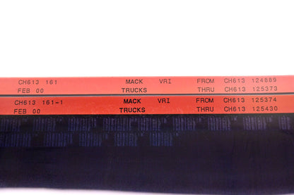 Mack CH613 161, CH613 161-1 CH613124889 - CH613125430 VRI Microfiche Lot of 2 NOS