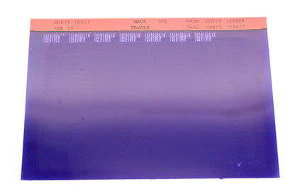 Mack CH613 163-1 CH613125864 - CH613125877 VRI Microfiche NOS