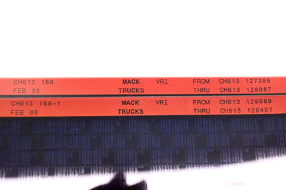 Mack CH613 168, CH613 168-1 CH613127388 - CH613128407 VRI Microfiche Lot of 2 NOS