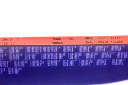 Mack CH613 171 CH613131421 - CH613132269 VRI Microfiche NOS