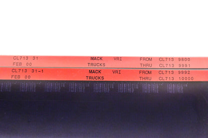 Mack CL713 31, CL713 31-1 CL7139800 - CL71310000 VRI Microfiche Lot of 2 NOS
