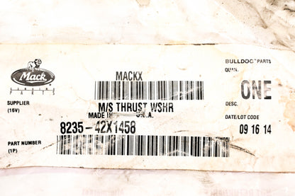 Mack 8235-42X1458, 42 X 1458 Meritor Mainshaft Thrust Washer NOS