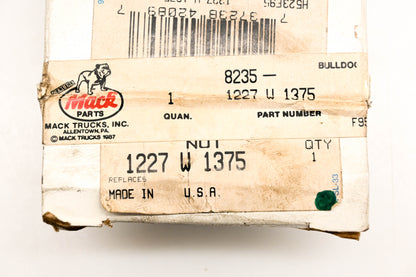 Mack 8235-1227W1375, 1227 W 1375 Rockwell Lock Nut NOS