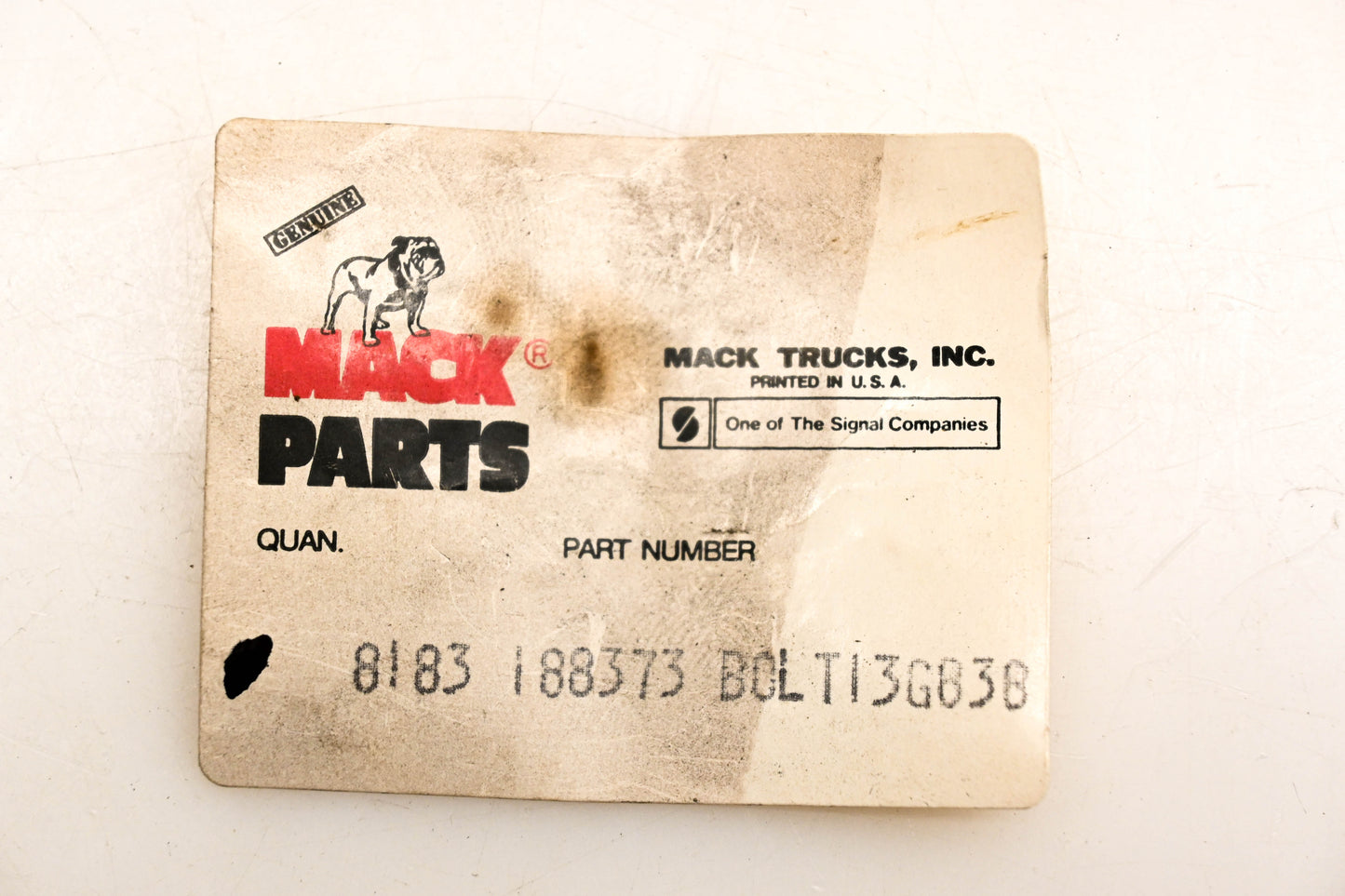 Mack 8183-188373 Bolts Qty 6