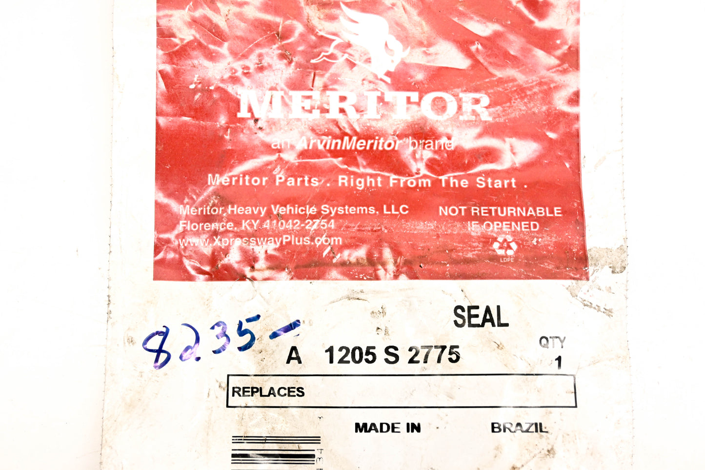 Meritor A 1205 S 2775, 8235-A1205S2775 Seal NOS