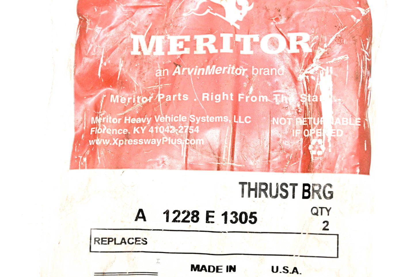 Meritor A 1228 E 1305, 8235-A1228E1305 Thrust Bearings Qty 2 NOS