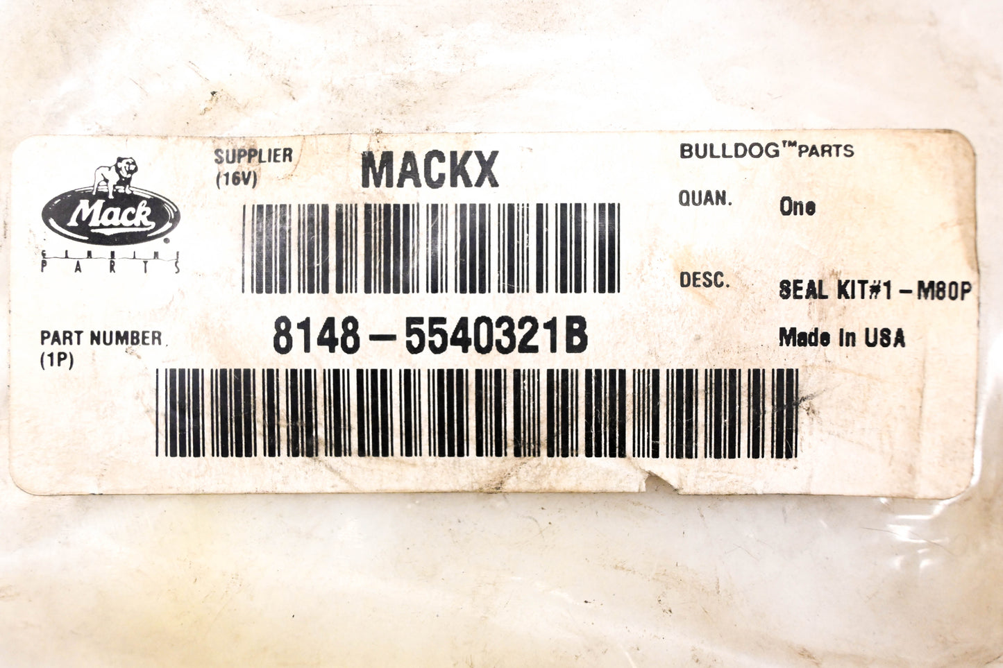 Mack 8148-5540321B Seal NOS