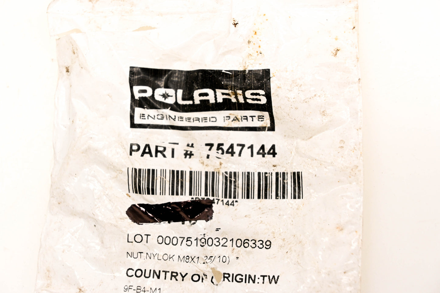 Polaris 7547144 Nyloc Nuts Qty 2 NOS
