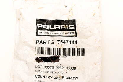 Polaris 7547144 Nyloc Nuts Qty 2 NOS