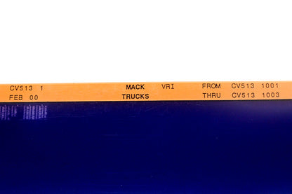Mack CV513 1 CV5131001 - CV5131003 VRI Microfiche NOS