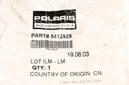 Polaris 5412929 Tie Rod End Boot NOS