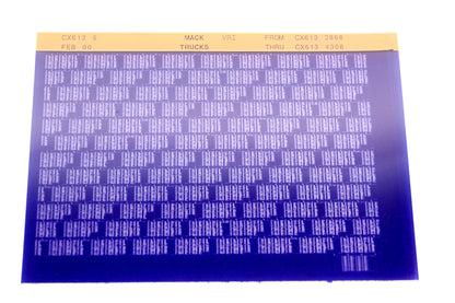 Mack CX613 6 CX6133868 - CX6134306 VRI Microfiche NOS