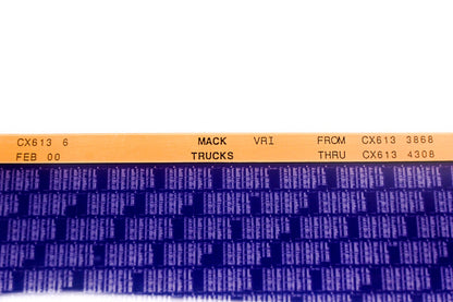 Mack CX613 6 CX6133868 - CX6134306 VRI Microfiche NOS