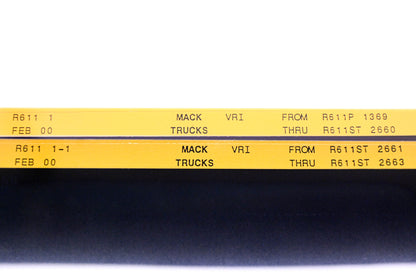 Mack R611 1, R611 1-1 R611P1369 -R611ST2663 VRI Microfiche Lot of 2 NOS