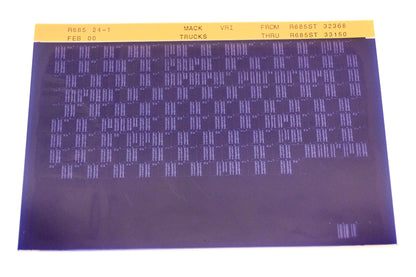 Mack R685 24-1 R685ST32368 - R685ST33150 VRI Microfiche NOS