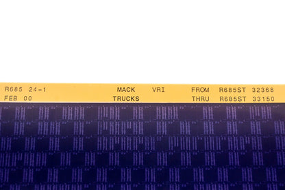 Mack R685 24-1 R685ST32368 - R685ST33150 VRI Microfiche NOS