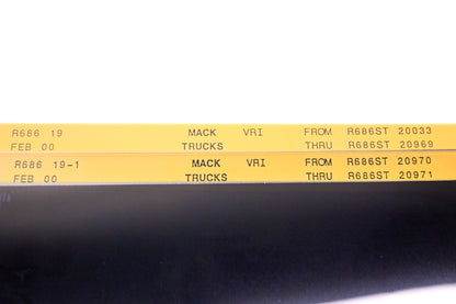 Mack R686 19, R686 19-1 R686ST20033 - R686ST20971 VRI Microfiche Lot of 2 NOS