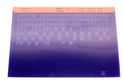 Mack DM609 2 DM609S2622 -DM609S3392 VRI Microfiche NOS