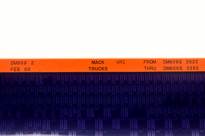Mack DM609 2 DM609S2622 -DM609S3392 VRI Microfiche NOS