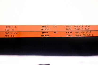 Mack DM611 2, DM611 2-1 DM611S1982 - DM611SX3110 VRI Microfiche Lot of 2 NOS
