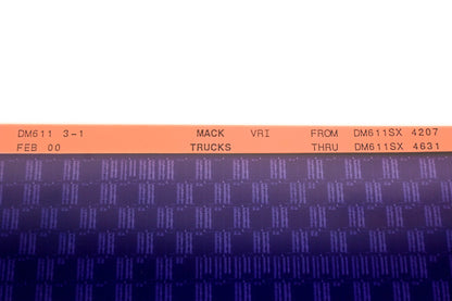 Mack DM611 3-1 DM611SX4207 - DM611SX4631 VRI Microfiche NOS