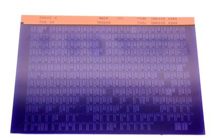 Mack DM685 4 DM685S4394 -DM685S6349 VRI Microfiche NOS