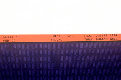Mack DM685 4 DM685S4394 -DM685S6349 VRI Microfiche NOS