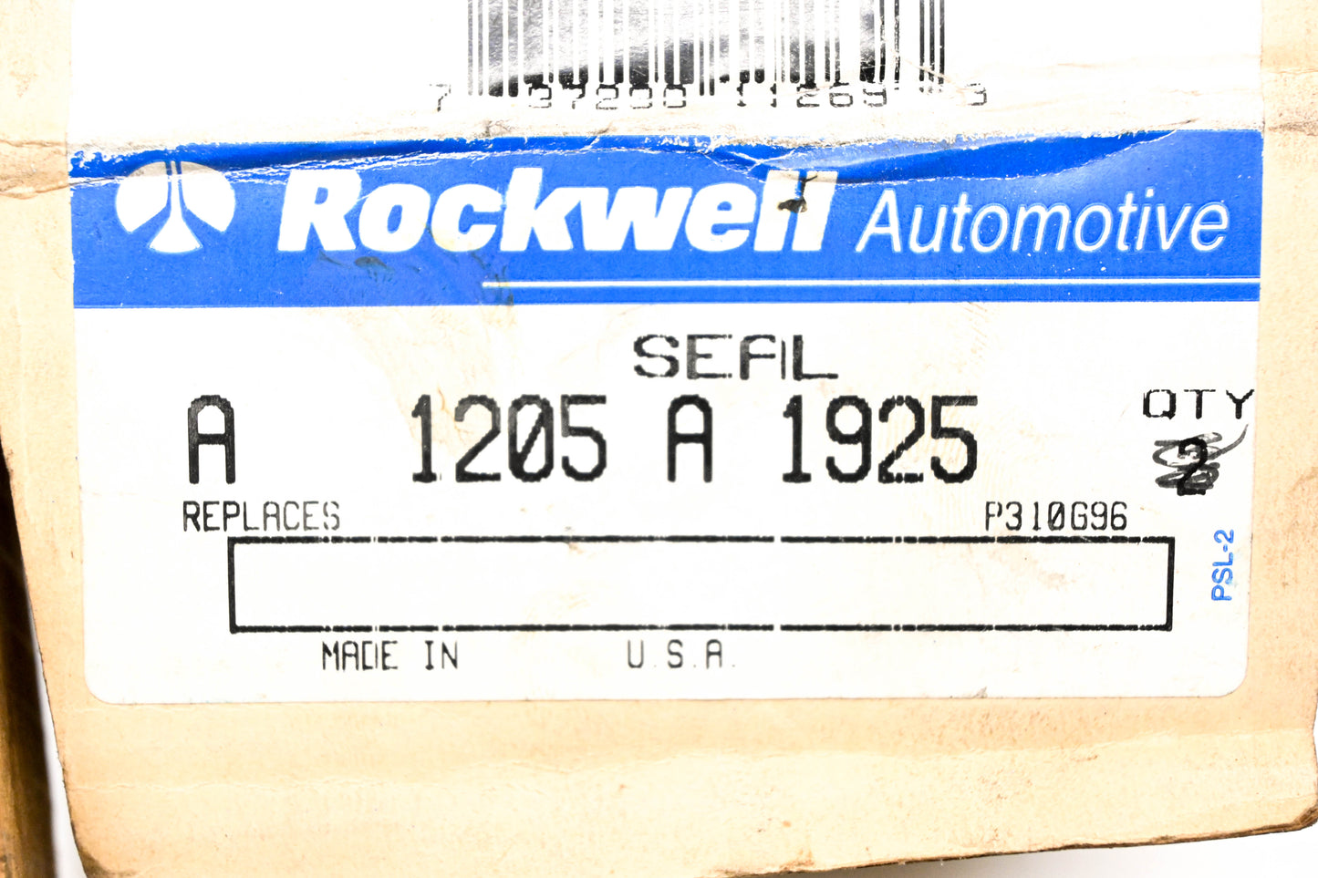 Rockwell A 1205 A 1925, A1205A1925 Drive Axle Seal NOS
