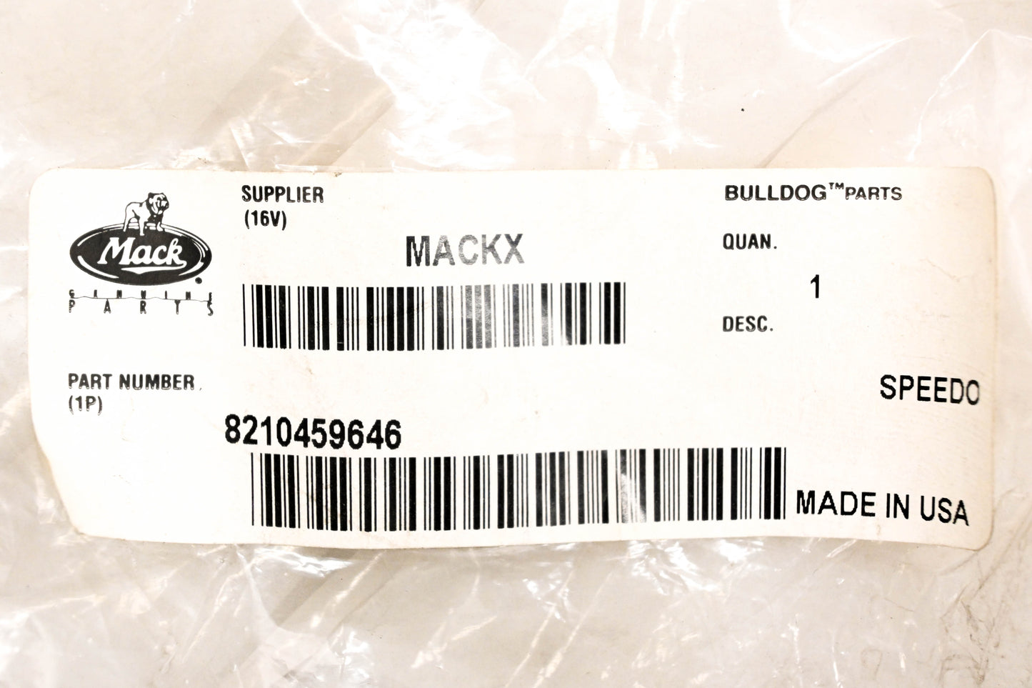 Mack 8210-459646, 8210459646 Speedometer Cable NOS