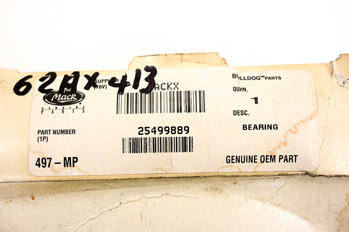 Hyatt 497-MP, 25499889, 62AX413 Mack Bearing NOS